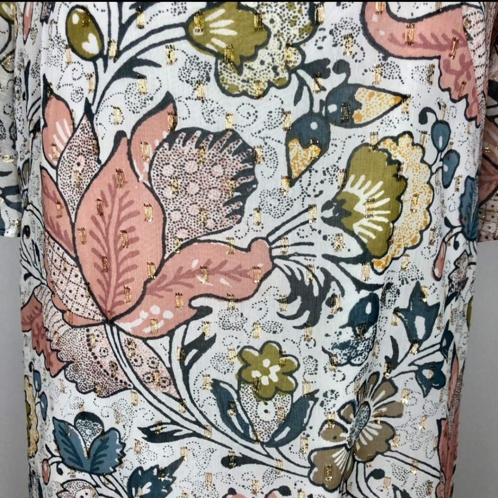 Loft shimmer dress flounce hem - Picture 10 of 15